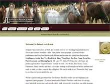 Tablet Screenshot of batescreekfarm.com